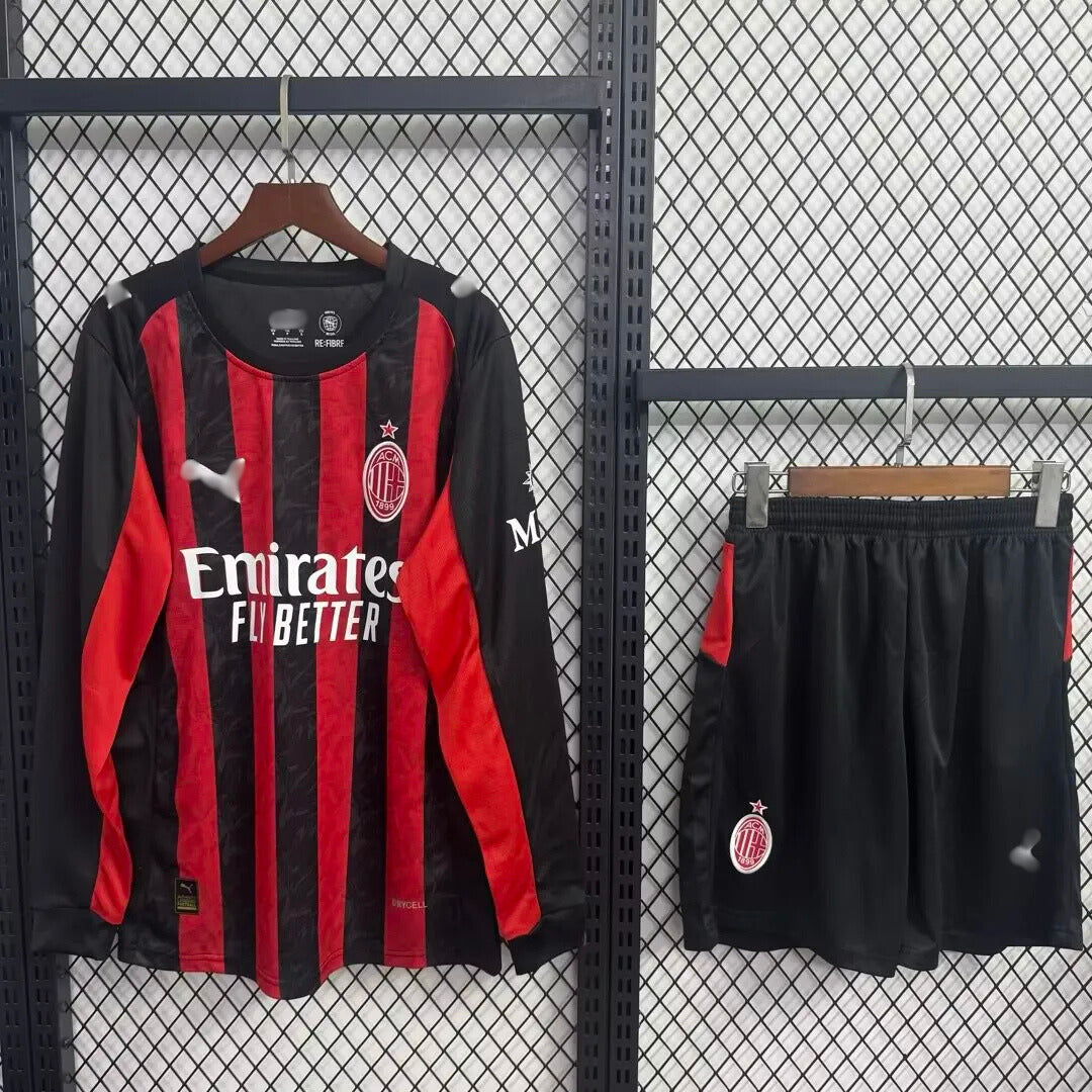 AC Milan Long Sleeve Home Kit 2025/2026