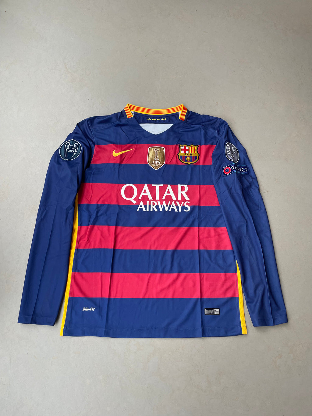 Neymar FC Barcelona Thuisshirt Lange Mouwen 2015/2016