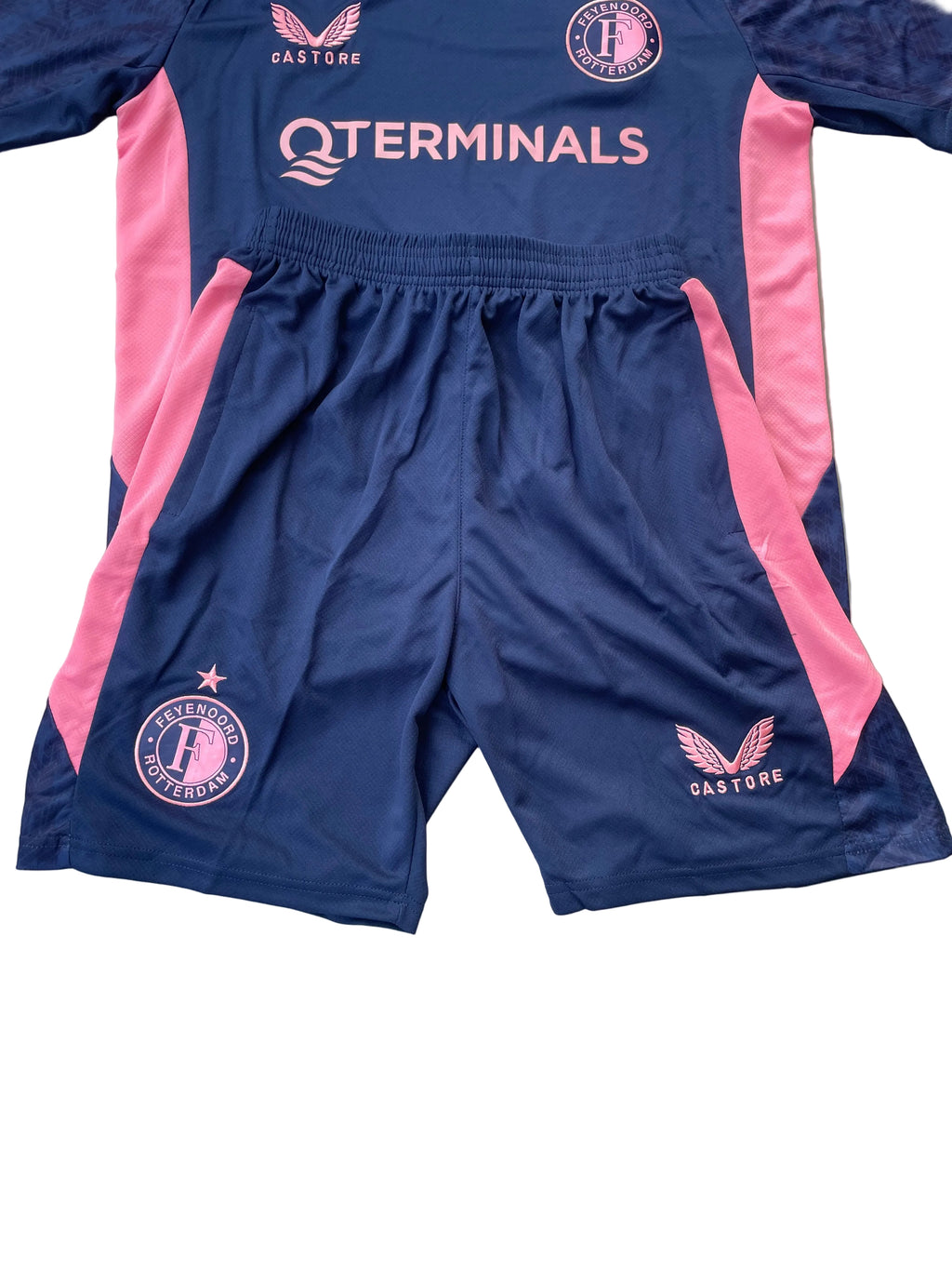 Feyenoord Shortsleeve Tracksuit 2025/2026 Sapphire Blue